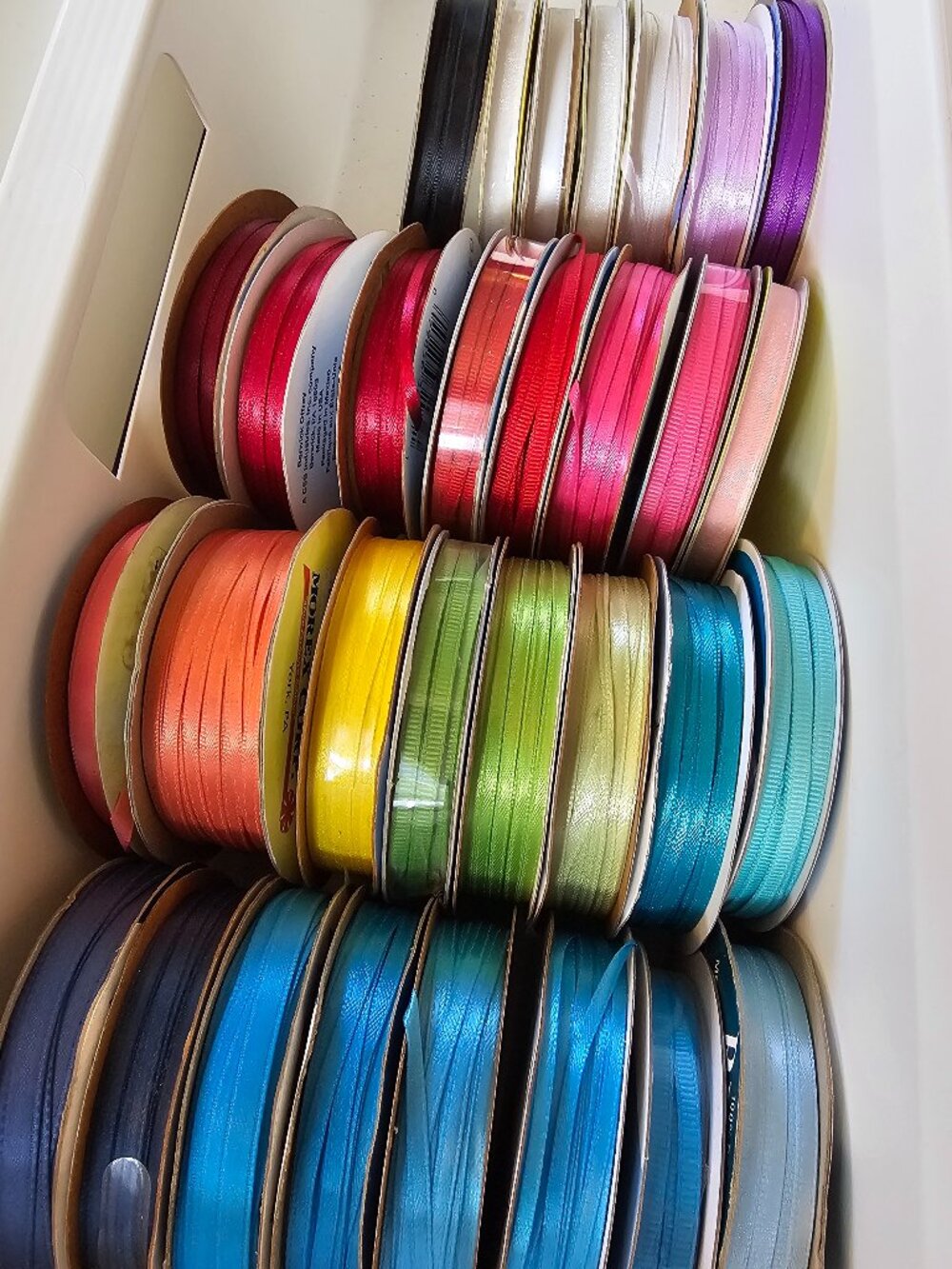 Crafter's Bundle: Ribbon 1/8"-1/4" - 31 spools